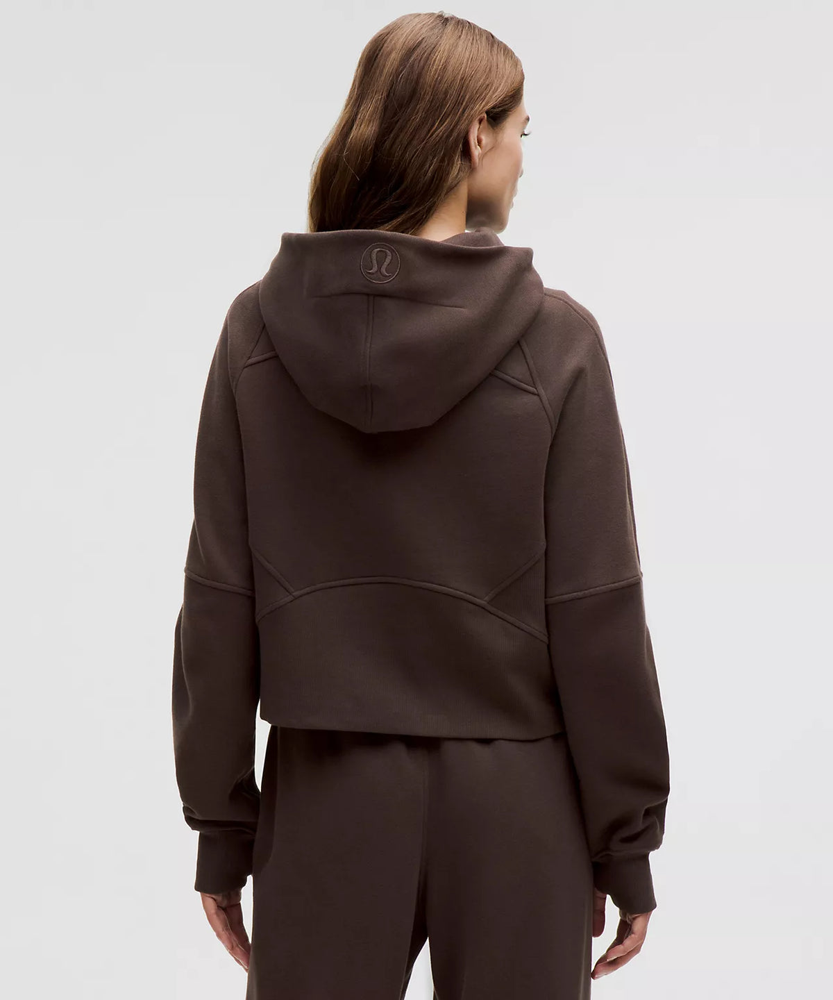 BROWN LULU SCUBA FULL ZIP SET