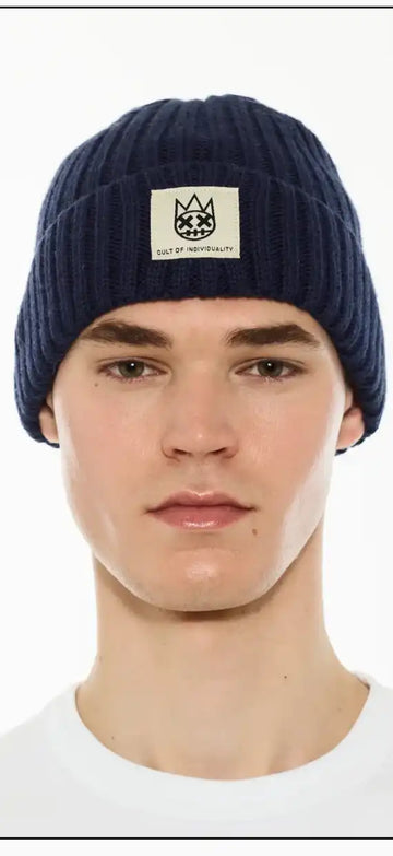 CULT OF INDIVIDUALITY: KNIT HAT MIDNIGHT BLUE product image