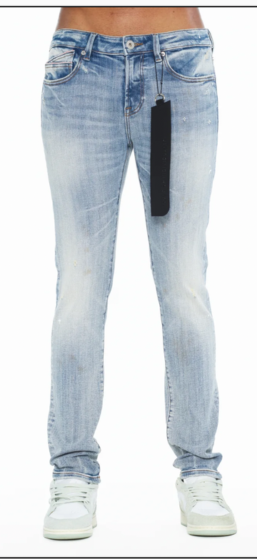 CULT OF INDIVIDUALITY: PUNK SUPER SKINNY FIT 601 JEANS CYAN