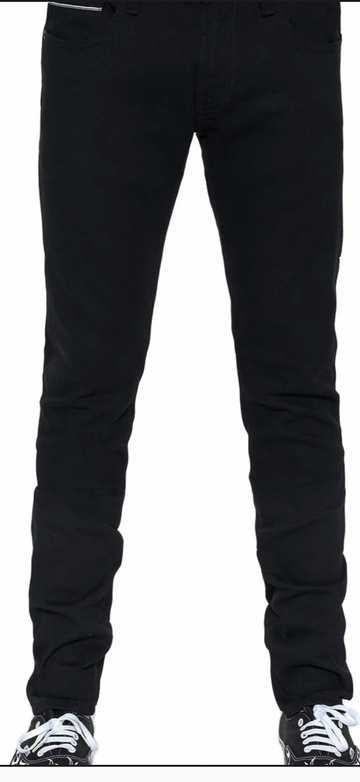 CULT OF INDIVIDUALITY: PUNK SUPER SKINNY STRETCH JEANS BLACK