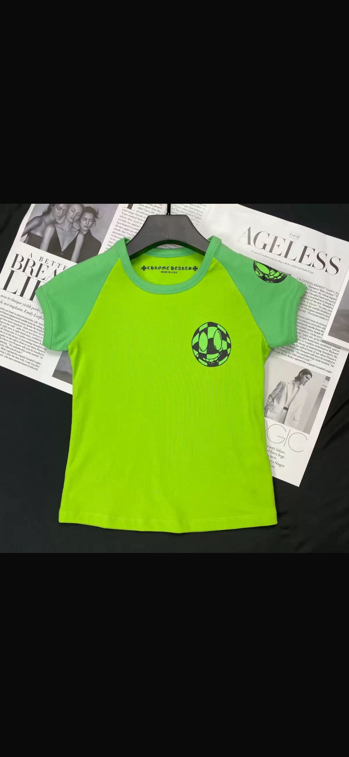 CHROME HEARTS: LIME GREEN : BABY T