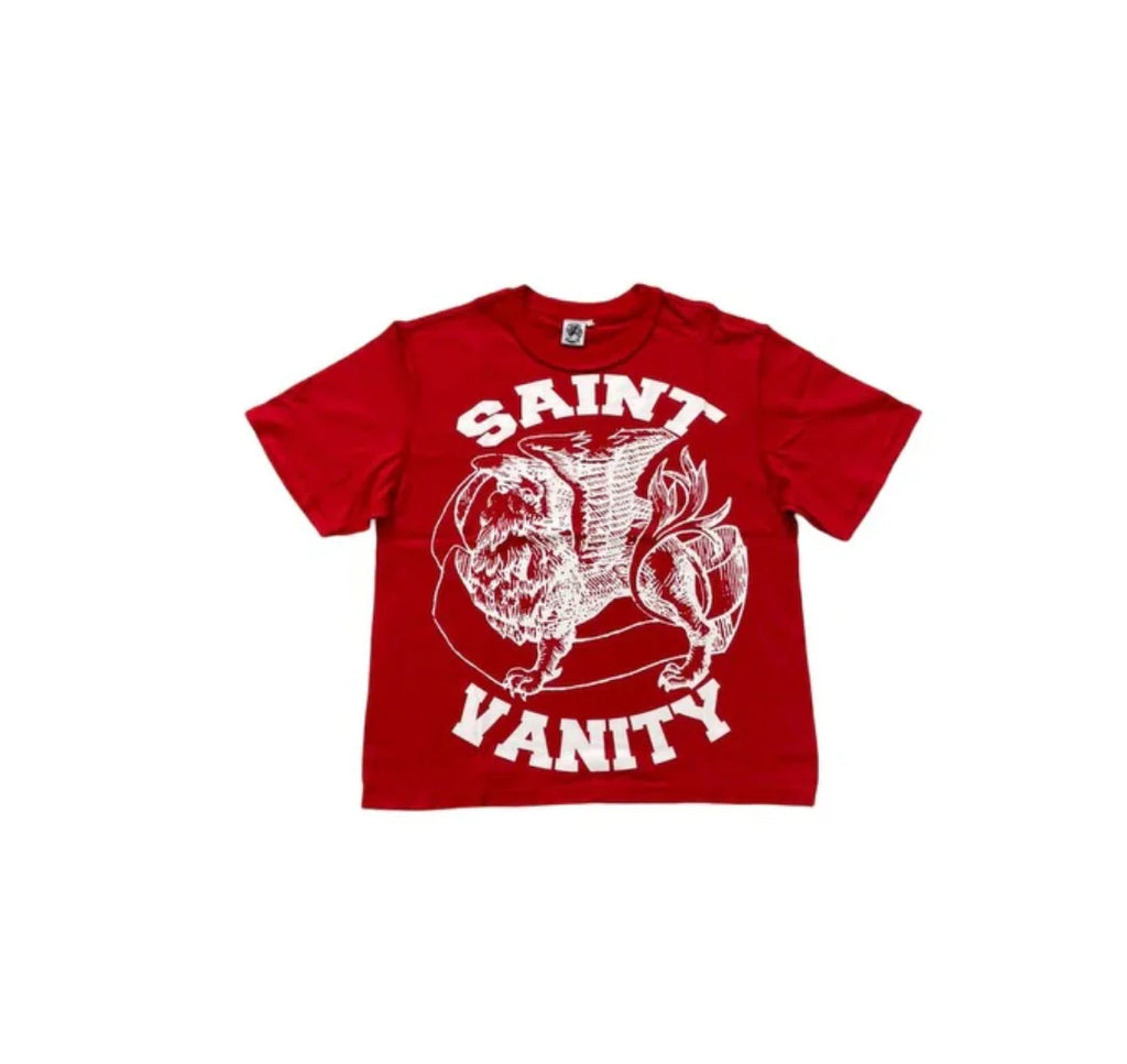 SAINT VANITY : RED/WHITE SHIRT