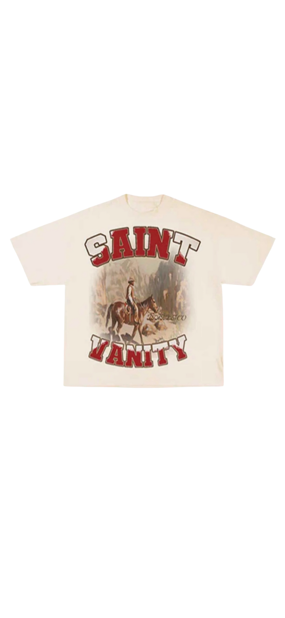 SAINT VANITY : CREAM STABLE 2.0 T SHIRT