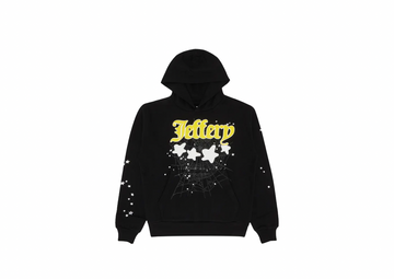 SP5DER : JEFFERY HOODIE BLK/YELLOW