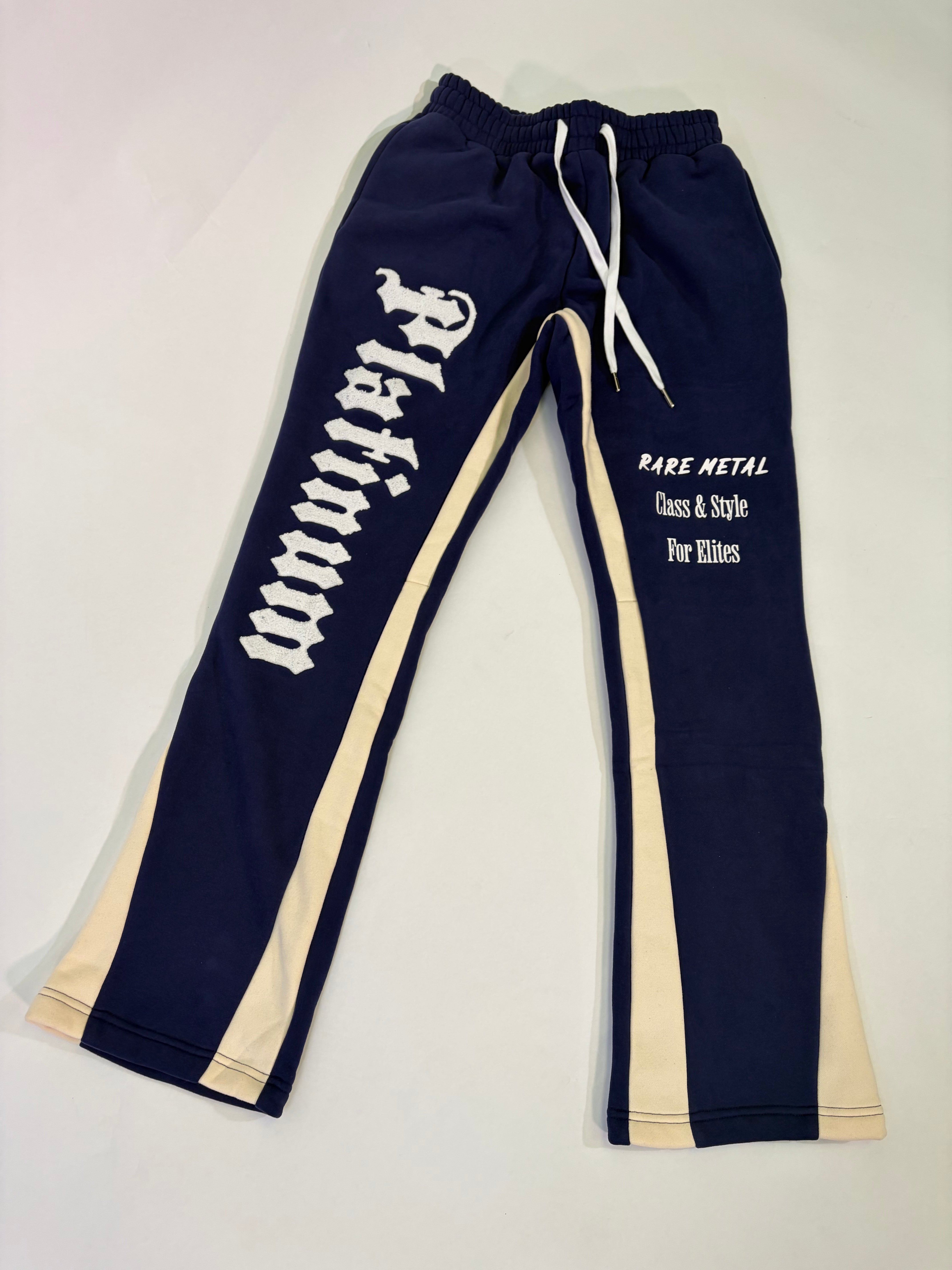 Platinum Athletic Collections: Platinum Flare Pants Navy Blue