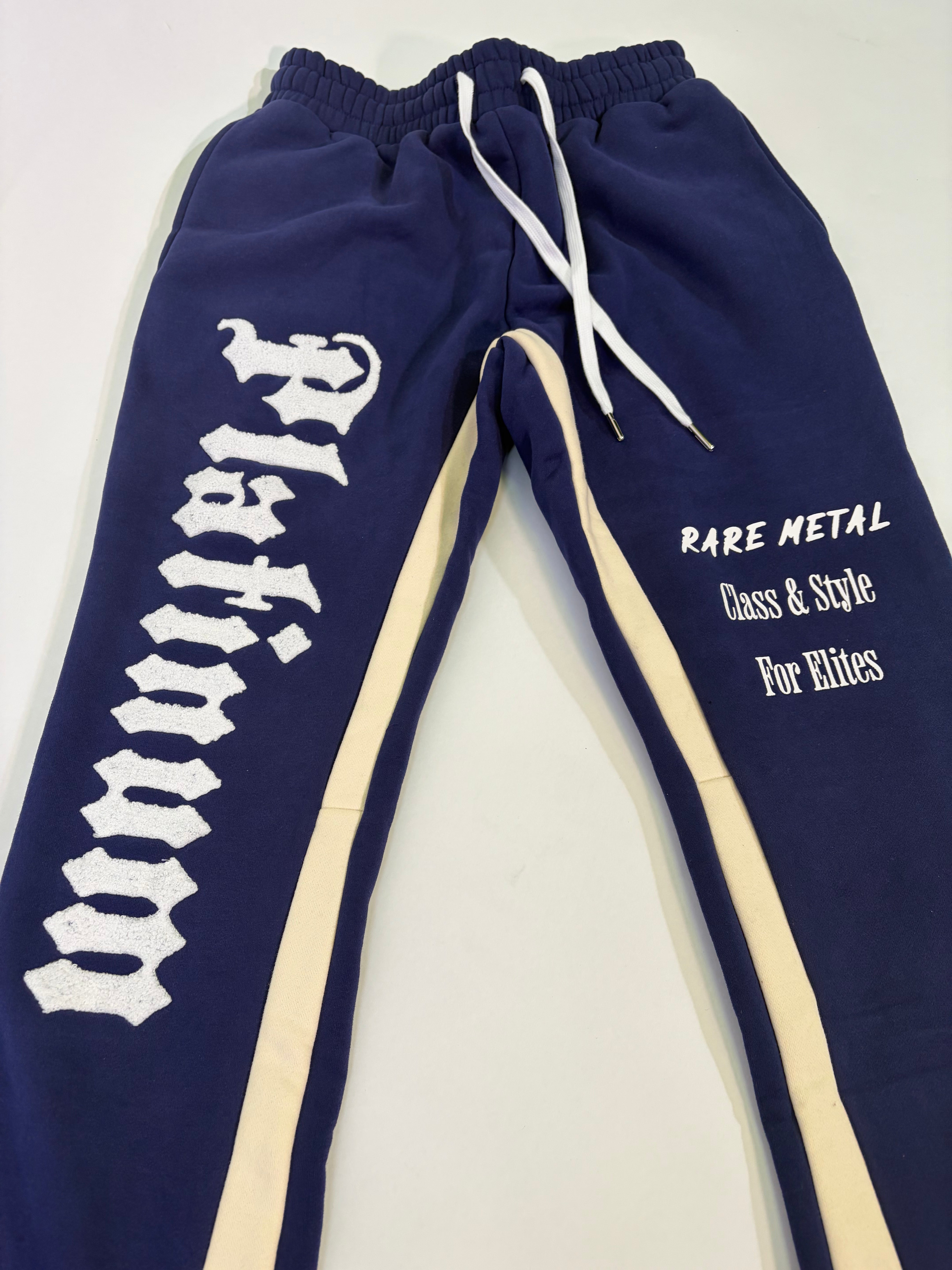 Platinum Athletic Collections: Platinum Flare Pants Navy Blue