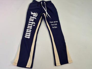 Platinum Athletic Collections: Platinum Flare Pants Navy Blue