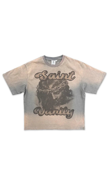 Saint Vanity Grey Jesus T-shirt