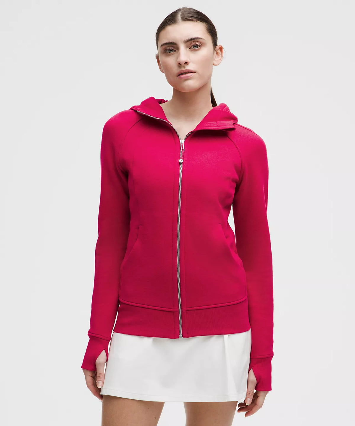 RED LULU SCUBA FULL ZIP SET