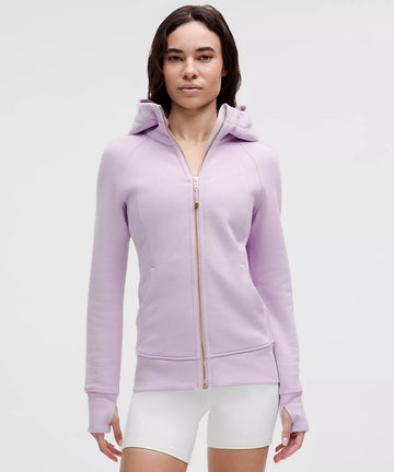 LULULEMON : PURPLE SCUBA FULL ZIP SET