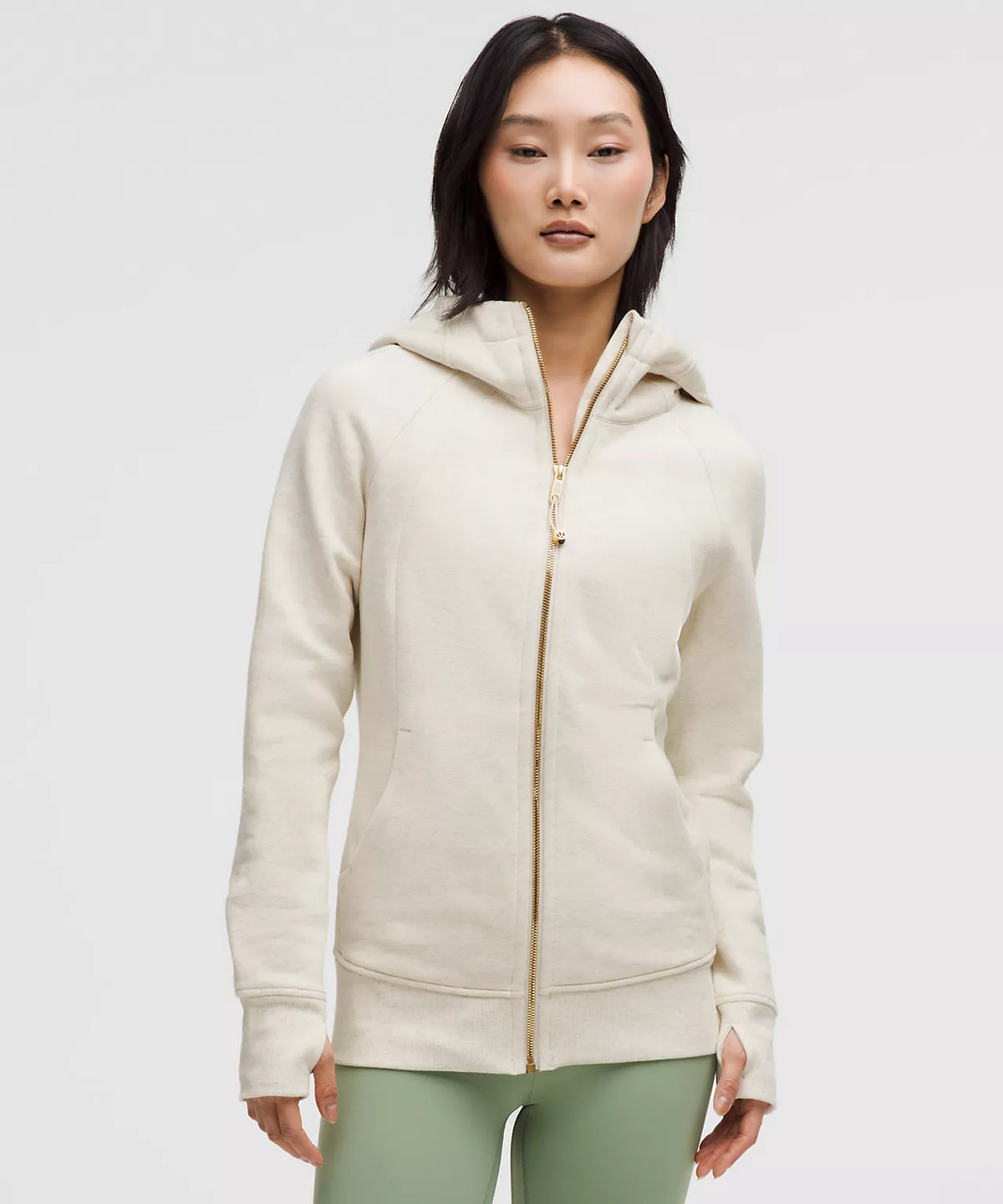 CREAM LULU SCUBA FULL ZIP SET