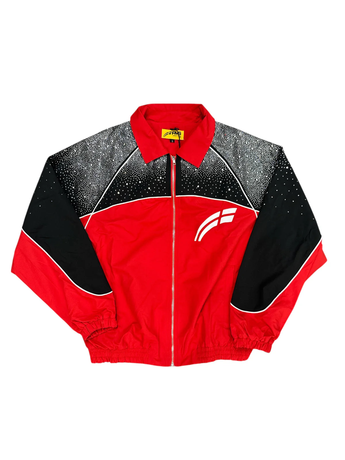RVS ASTRAL: VARSITY RED/BLACK WINDBREAKER JACKET
