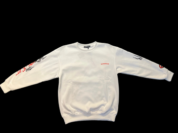 CH: WHITE MATTY BOY STAY FAST SWEATER