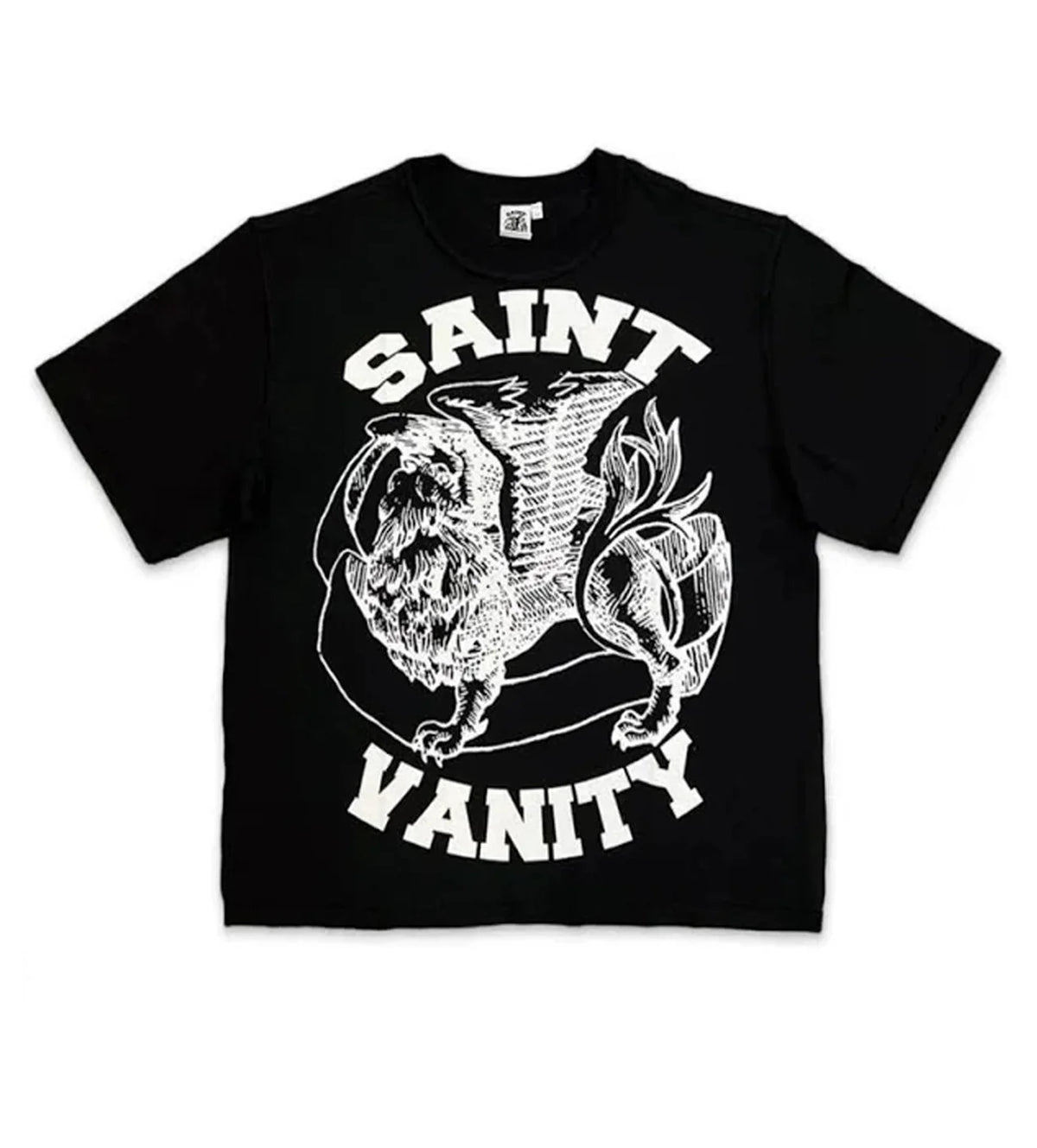 SAINT VANITY: GRIFFIN TEE BLACK/WHITE