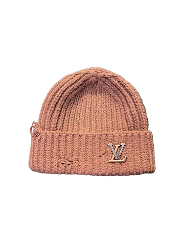 LOUIS VUITTON: BROWN BEANIE