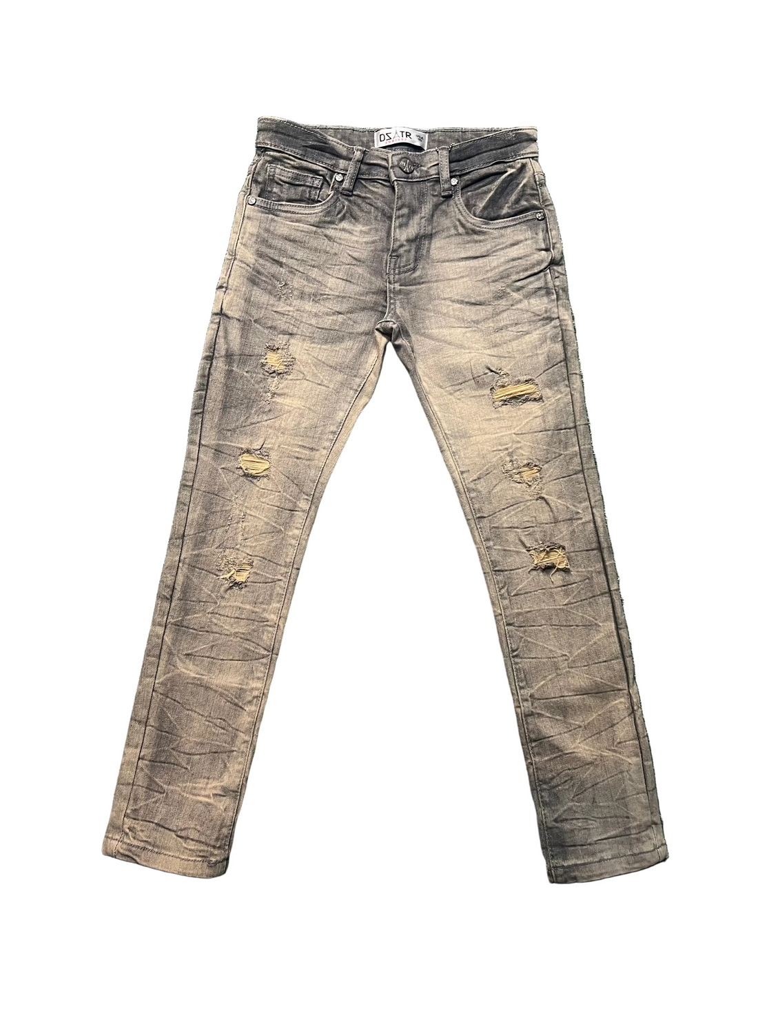 DSTAR: KIDS JEAN JACKET SET GREY VINTAGE