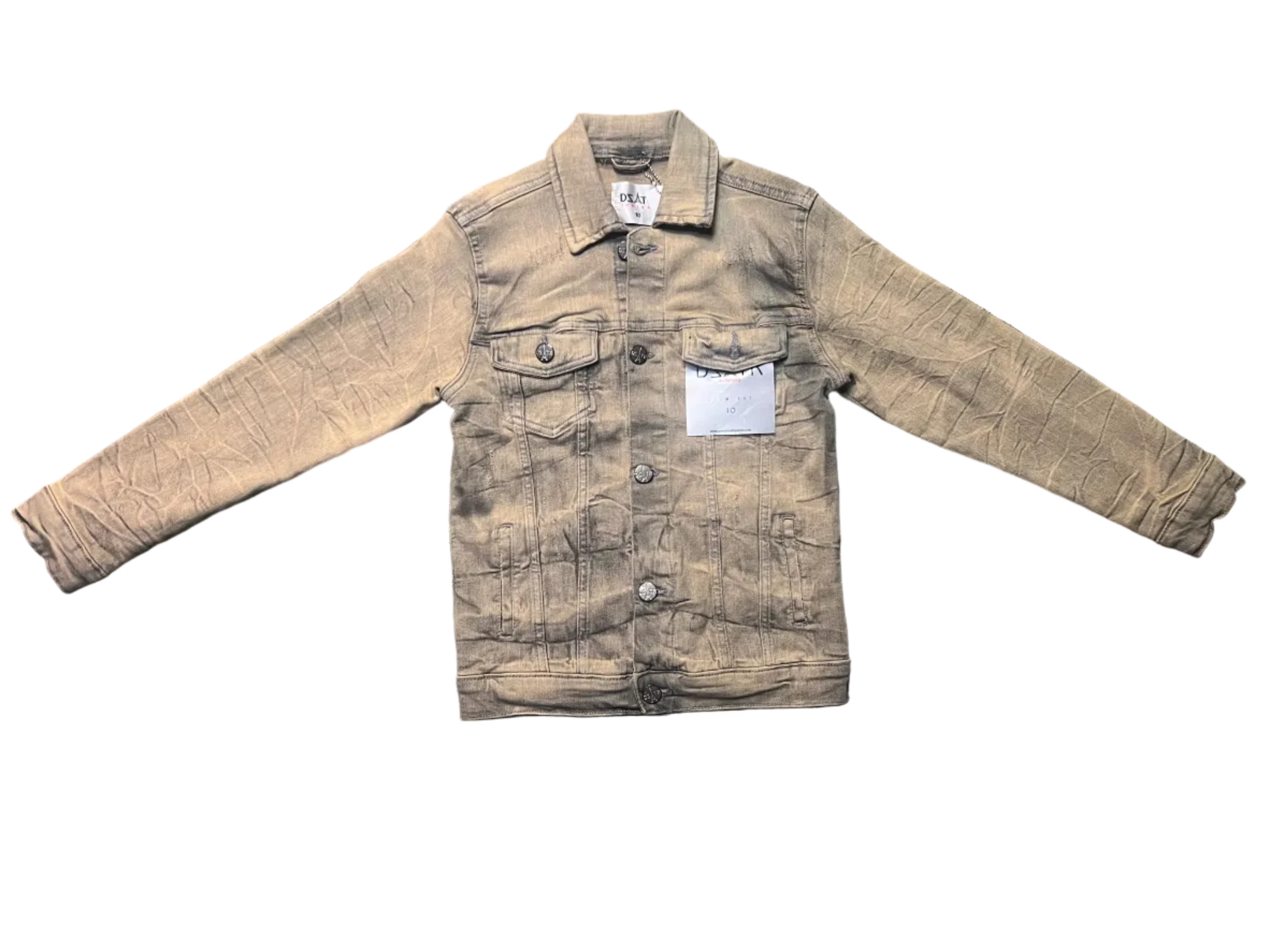 DSTAR: KIDS JEAN JACKET SET GREY VINTAGE