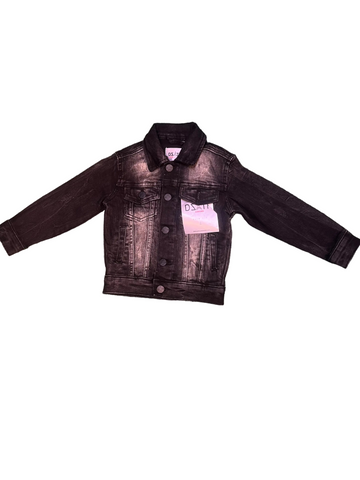 DSTAR: KIDS JEAN JACKET SET BLACK WASH
