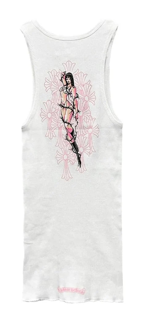 CHROME HEARTS: DEADLY DOLL : White Dress