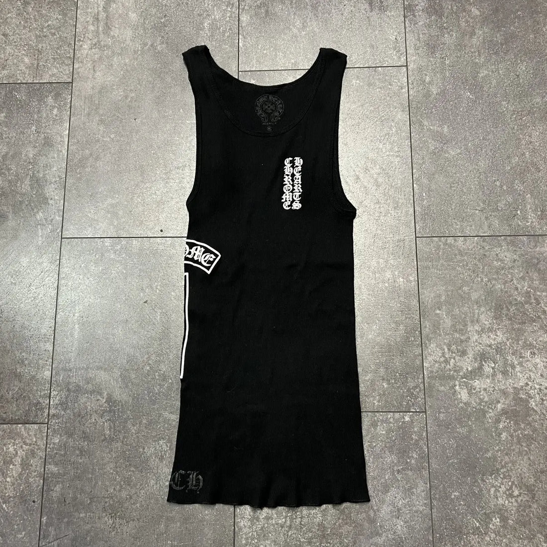 black velvet dress plus size Rib Horseshoe Tank Top 