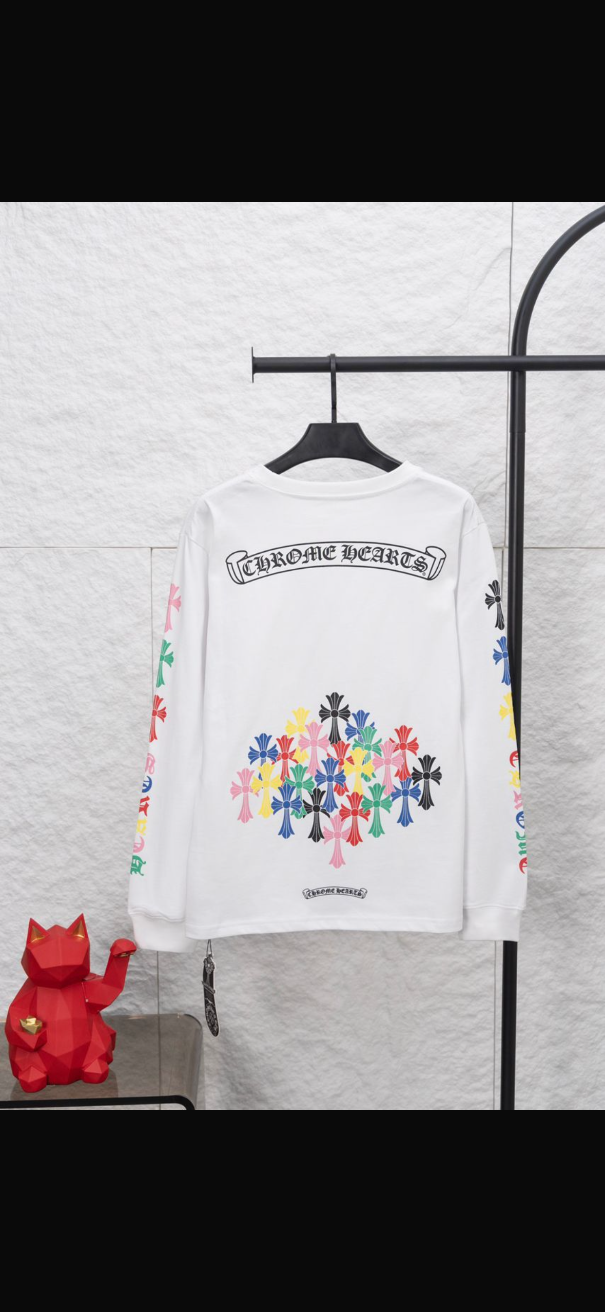 CHROME HEARTS: White/Multicolor Longsleeve Shirt