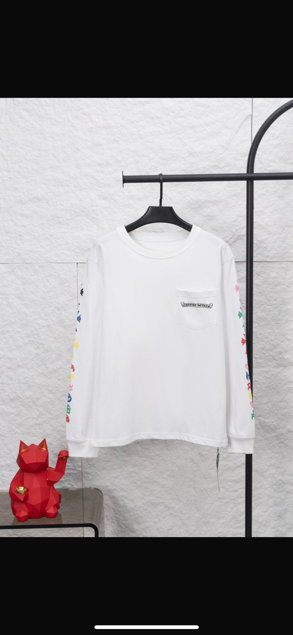 CHROME HEARTS: White/Multicolor Longsleeve Shirt