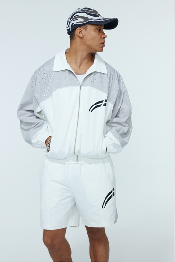 RVS: White/Cool Grey “Astral” Windbreaker