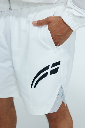 RVS: White/Cool Grey “Astral” Shorts