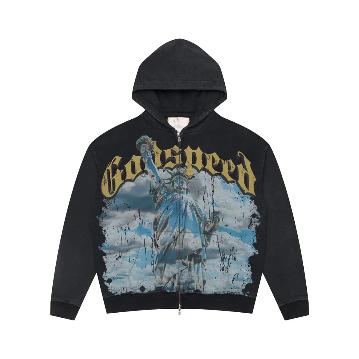 GODSPEED: MENS CHROME LIBERTY ZIP HOODIE