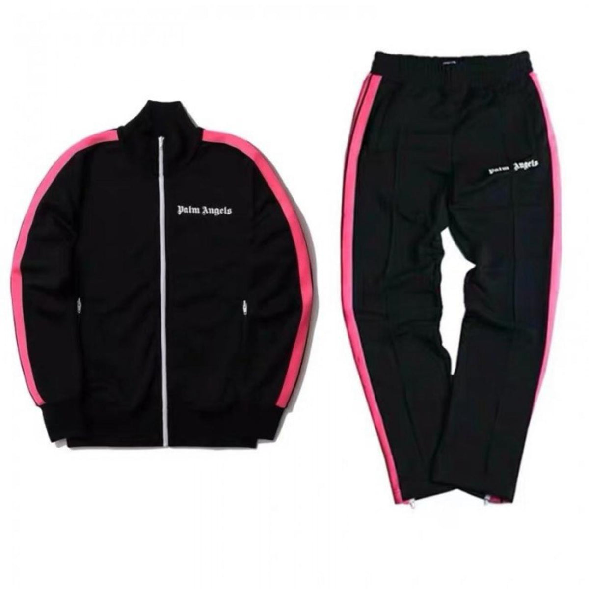 PALM ANGELS: BLACK & PINK TRACK SUIT