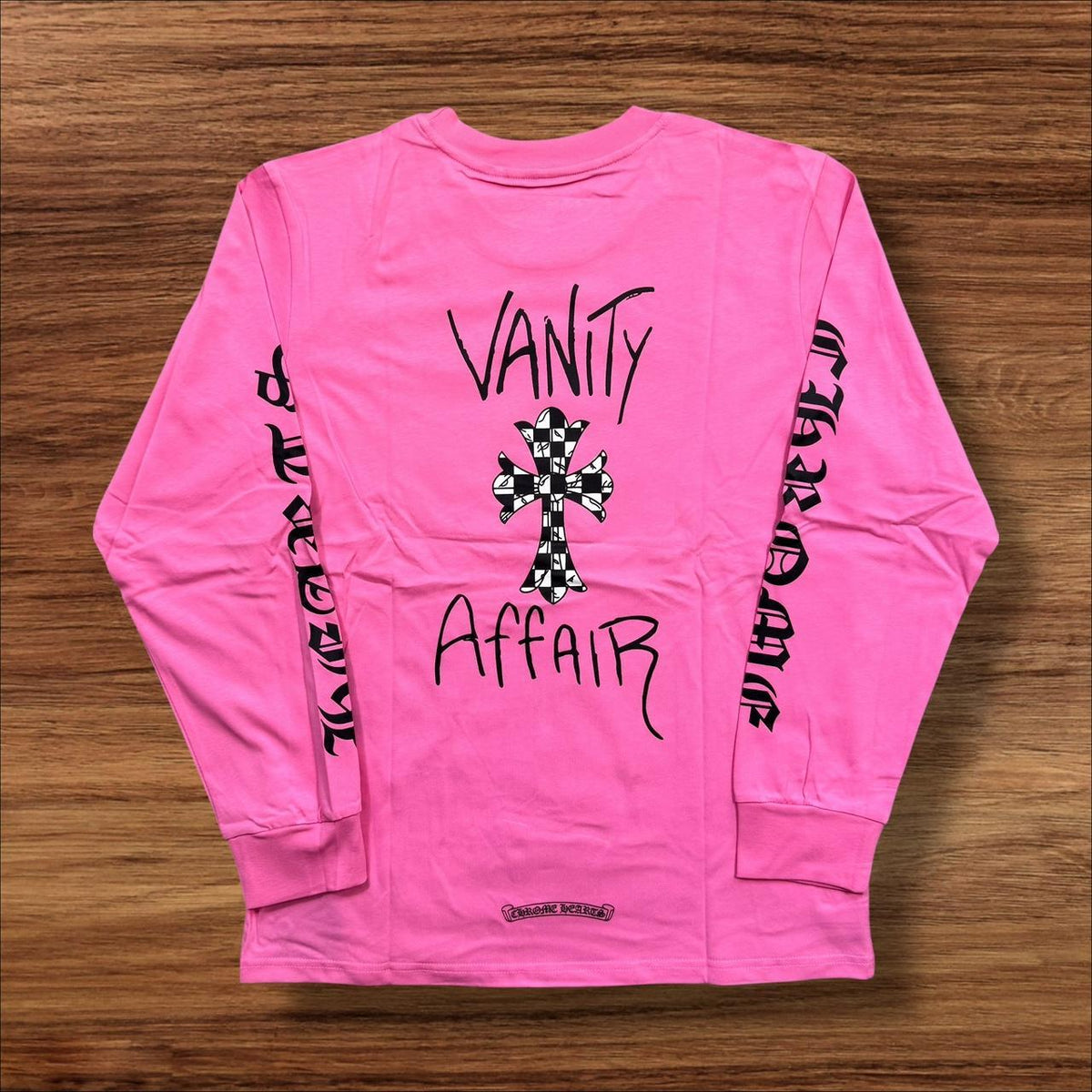 CHROME HEART: PINK VANITY AFFAIR LONG SLEEVE SHIRT