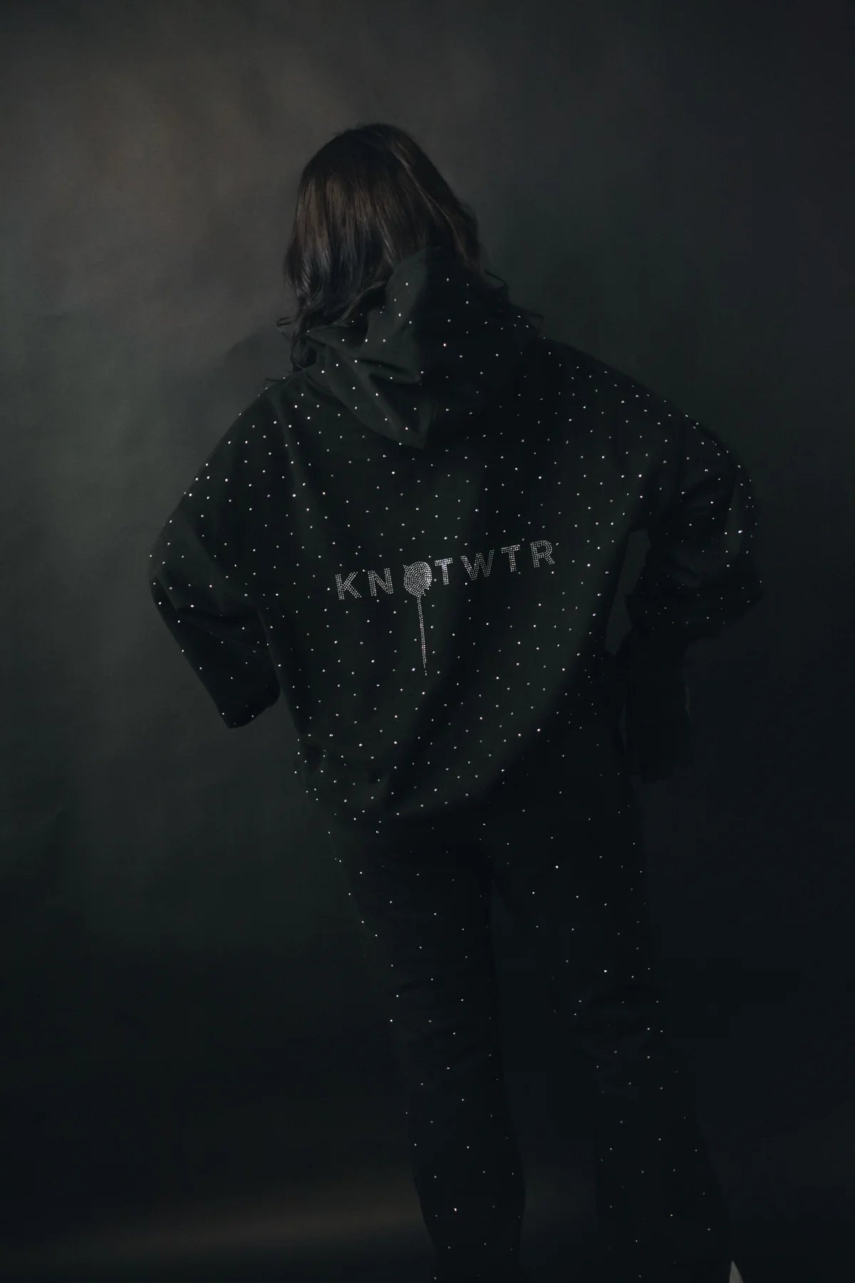 KNOTWTR RHINESTONE HOODIE