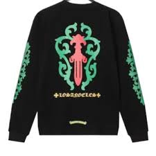 Chrome Hearts Rose Cross Floral Vine Sword Long Sleeve T-Shirt Black