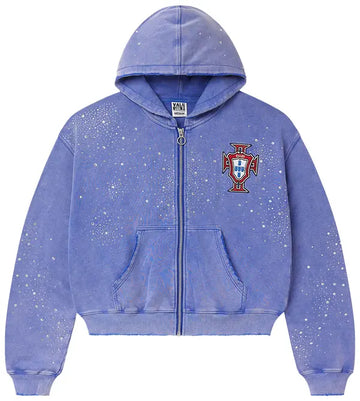 VALE FOREVER SUN CLUSTERED ZIP UP HOODIE