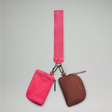 LULULEMON ANCIENT COPPER/ GLAZE PINK DUAL POUCH