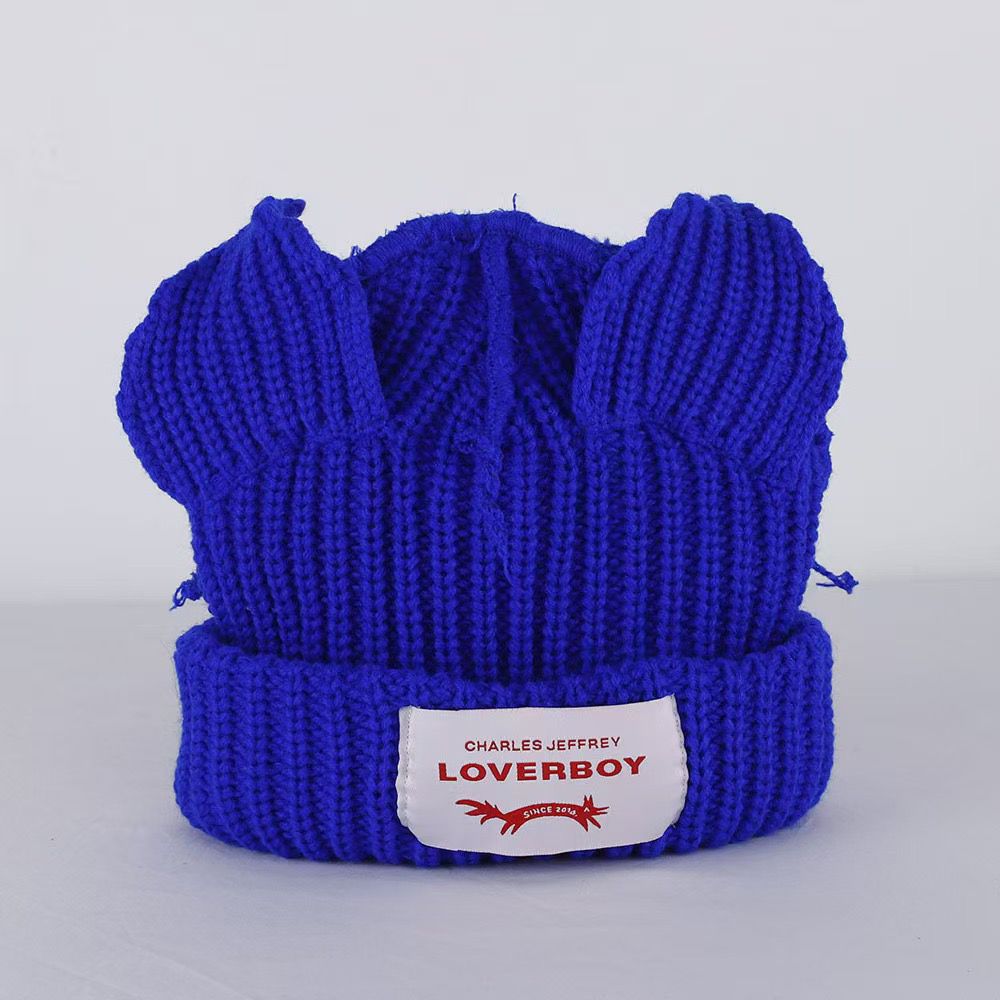 CHARLES JEFFERY: ROAYL BLUE LOVER BOY CAT-EAR BEANIE