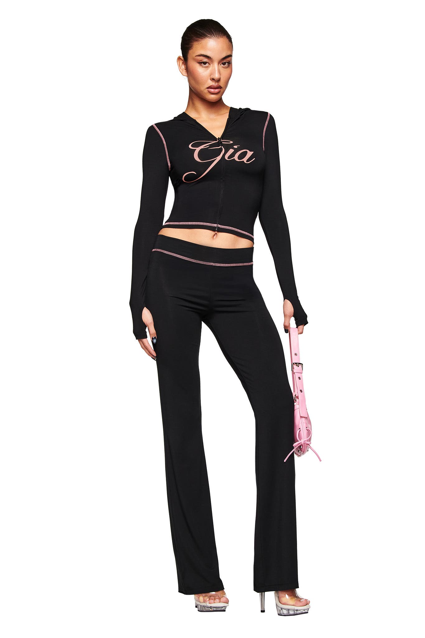 I AM GIA: BLK/PINK BLARE TRACK SET