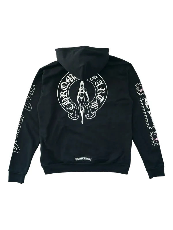 CHROME HEARTS: DEADLY DOLL PINK DAGGER ZIP UP