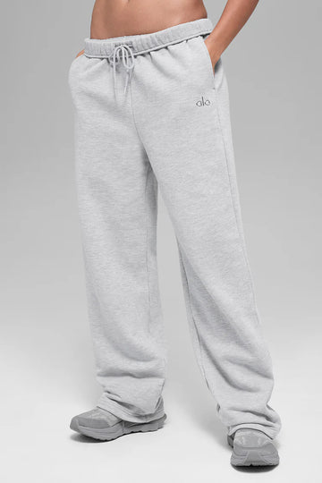 Alo: Accolade Straight Leg Sweatpant Grey