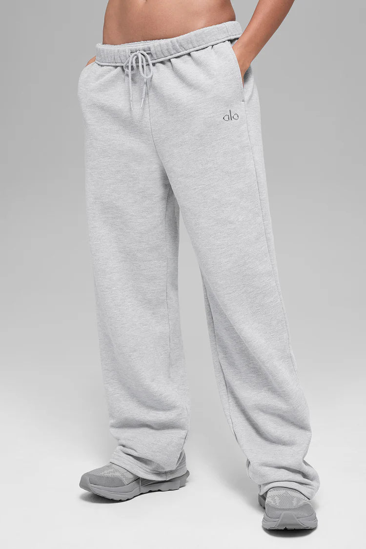 Alo: Accolade Straight Leg Sweatpant Grey